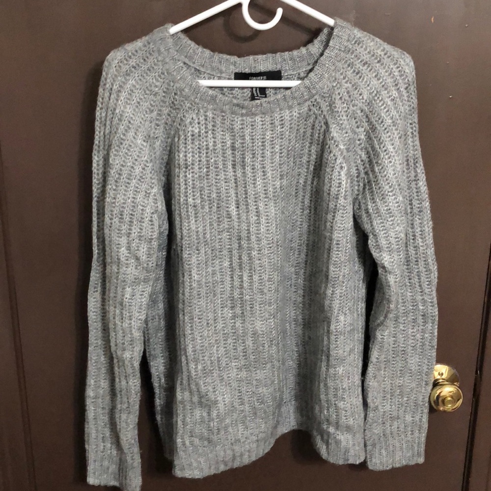 grey sweater